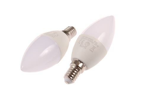 LED žárovka E14 5W svíčka CW studená bílá /SVC37/