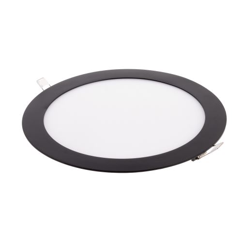 Zápustný LED panel 24W kulatý černý 300mm /BLN24-LED/