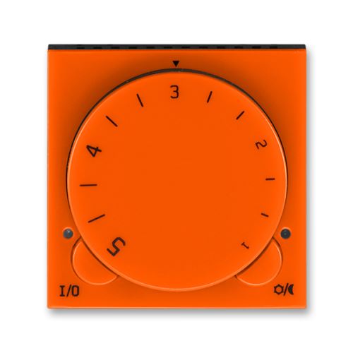 ABB 3292H-A10101 66 Levit Termostat univerzální s otočným nastavením teploty (ovl. jednotka); oranžová/kouř. černá