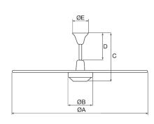 Soler&Palau HTB-150 RC IP44 ventilátor stropní - kuličková ložiska s regulátorem otáček (1)