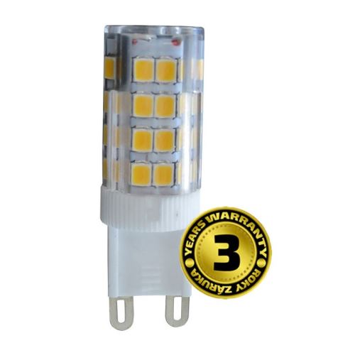SOLIGHT WZ322-1  LED žárovka s paticí G9 3,5W, 3000K, 300lm, teplá bílá