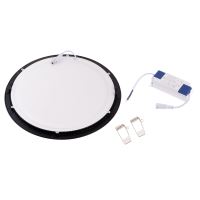 Zápustný LED panel 24W kulatý černý (1)