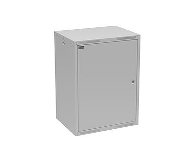Solarix GrandN DUO 16U nástěnný datový rozvaděč s nýtovanou konstrukcí a plechovými dvířky 450mm