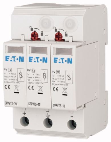 EATON SPPVT2-10-2+PE Svodič přepětí 2 pólový 1000V DC pro FVE /176090/