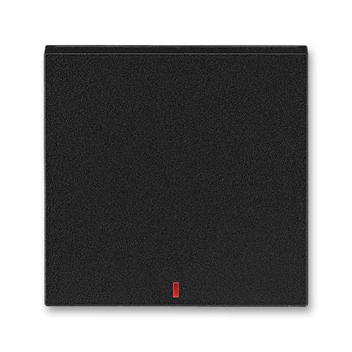 ABB 3559H-A00655 63 Kryt s červeným průzorem LEVIT onyx/kouřová černá