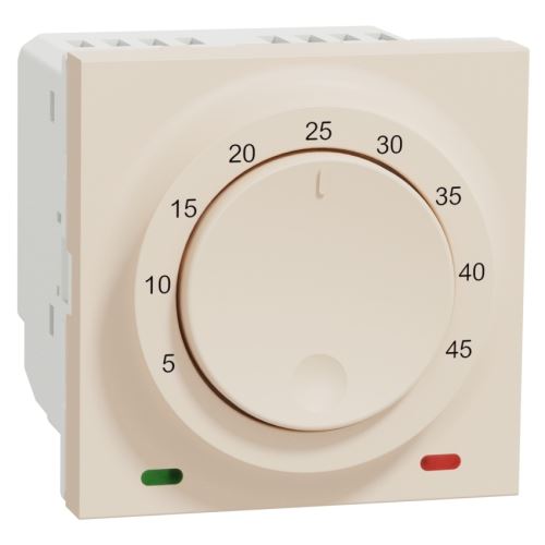 Schneider NOVÁ UNICA prostorový otočný termostat NU350144 BÉŽOVÁ