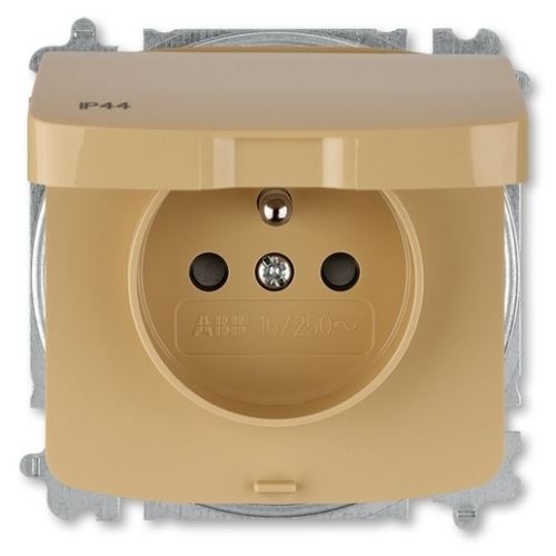 ABB 6619A-A06997 D Tango® zásuvka jednonásobná IP 44 zapuštěná béžová bez rámečku bezšroubové náhrada za 5519A-A02997 D
