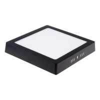 Přisazený LED panel 24W čtverec černý 300x300mm /BPS24 -LED/ Denní bílá
