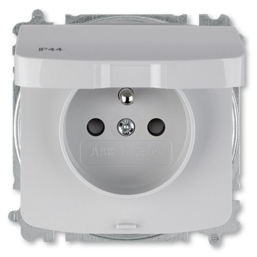 ABB 6619A-A06997 S Tango® zásuvka jednonásobná IP 44 zapuštěná šedá bez rámečku bezšroubové náhrada za 5519A-A02997 S