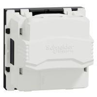 Schneider NOVÁ UNICA zásuvka jednonásobná s clonkami NU303954E 250V/16A 2P+ E  ANTRACIT (1)