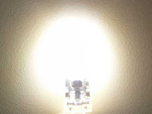 LED žárovka 3W 200lm 1LED MCOB rozptyl 180° G4 12VDC náhrada za 25W halogenky /COB3W/