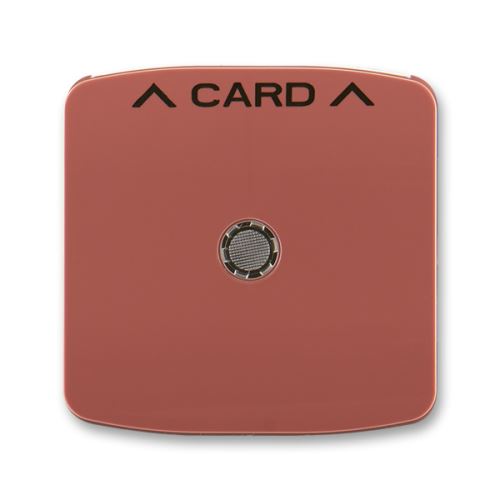 ABB 3559A-A00700 R2 Tango® Kryt spínače kartového, s čirým průzorem, s potiskem, vřesová červená