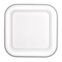 SOLIGHT WO769-G Treviso LED stropní svítidlo čtvercové šedé s dálkovým ovládáním stmívatelné 48W/2880lm (1)