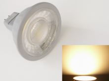 LED EV7W žárovka 12V MR16 s paticí GU 5,3 7,5W WW úhel 60° náhrada 60W halogenu Teplá bílá