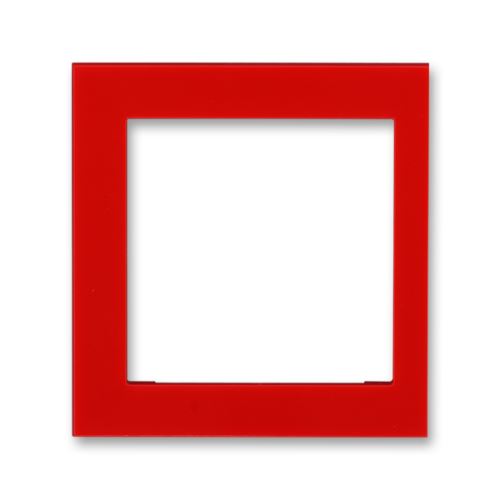 ABB 3901H-A00255 65 Kryt rámečku s otvorem 55x55, krajní LEVIT červená