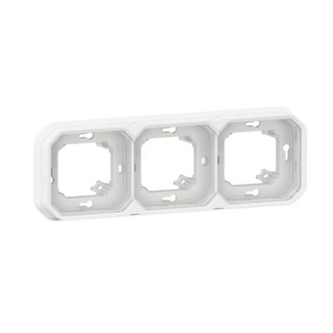 LEGRAND PLEXO 069698L trojnásobný rámeček pro zapuštěnou montáž Bilý IP55