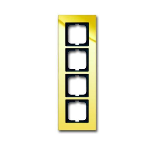 ABB 1754-0-4359 Solo® carat Rámeček pro elektroinstalační přístroje, čtyřnásobný, zlacená mosaz