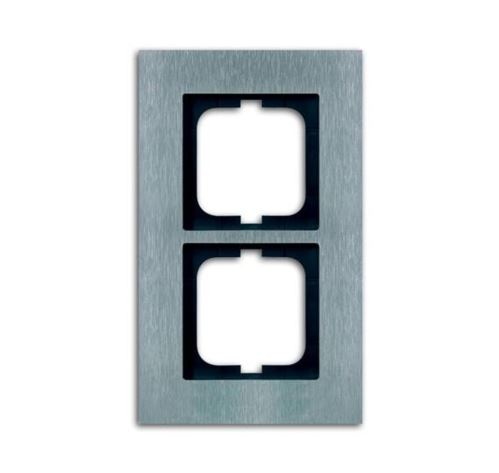 ABB 1754-0-4255 Solo® carat Rámeček pro elektroinstalační přístroje, dvojnásobný, ušlechtilá ocel