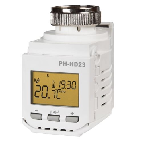 Elektrobock bezdrátová digitální termo hlavice PH-HD23 s displejem