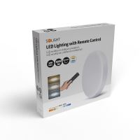SOLIGHT WO799 LED osvětlení s dálkový ovladačem a možností stmívání,zvolte si barvu světla samy, 40cm průměr, 50W, 3000lm, bílé (6)