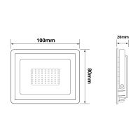 LED reflektor LEVE 10W, voděodolný, černý (1)