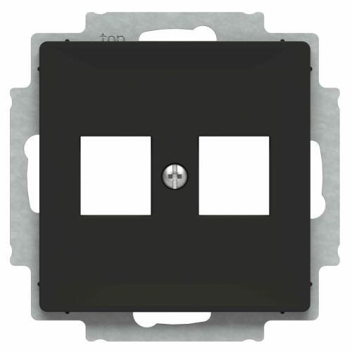 ABB ZONI® 5014T-A02018 237 Kryt zásuvky komunikační MATNÁ ČERNÁ plochý