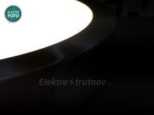 GREENLUX FENIX-R LED panle přisazený kulatý matný chrom 24W 1800lm (opravdu kovové svítidlo) (6)