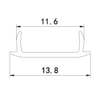 Difuzor ALU profilu D2 mini nacvakávací (10)