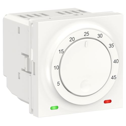 Schneider NOVÁ UNICA podlahový otočný termostat NU350318 BÍLÝ
