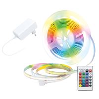 SOLIGHT WM59-RGB LED RGB SMD pásek v sadě s adaptérem a ovládáním 10W/m 3m dlouhý barevný