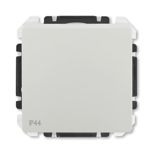 ABB 3557G-A80940 S1 Swing®L IP44 Ovladač zapínací /tlačítko s krytem, řazení č.1/0 , upevnění drápky, světle šedá
