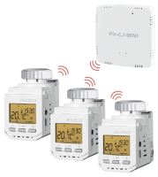 Elektrobock PH-Starter pack 2 Home Pocket,1xcentrální jednotka+ 3x termostatická hlavice s displejem ,WIFI ovládání (1)
