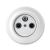 ABB 5011K-C00403 Decento® Zásuvka televizní, rozhlasová a satelitní, koncová, bílá-porcelán