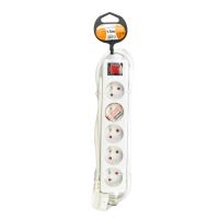 SOLIGHT PP50 Prodlužovací kabel s vypínačem 5zásuvek/1,5m 3x1mm2 Bílá (3)