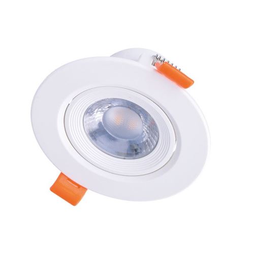 SOLIGHT LED WD210 podhledové náklopné světlo bodové IP20 5W, 400lm, 3000K teplá bílá  kulaté, bílé