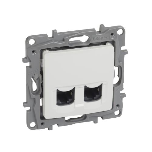 Legrand NILOÉ zásuvka datová dvojitá RJ45 (CAT6 FTP) BÍLÁ /764578/