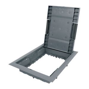 Kopos vrchní rámeček podlahový Kopobox 80_LB - 8 x zásuvka modul 45 pro krabici KUP 80