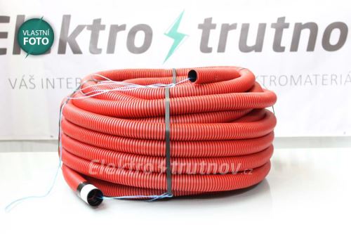 Kopos KF 09050 BB červená chránička kabelu do země trubka KOPOFLEX 50/41 celé balení 25m