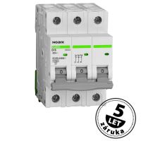 Noark Instalační jistič 10 kA, charakteristika B, 20 A, 3pól Ex9BH 3P B20  /100324/ (7)