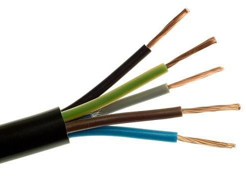 Kabel CYSY H05VV-F 5Gx 0,75 černá PVC izolace slaněné licny ohebný vodič