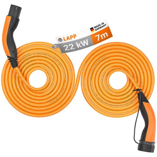 Nabíjecí kabel LAPP 75746 pro elektromobily typ2 22kW 32A 3 fáze délka 7m