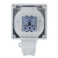 Solight 5B350 venkovní zásuvka s ochranou IP66 vodotěsná a prachotěsná 16A/230V nástěnná (8)