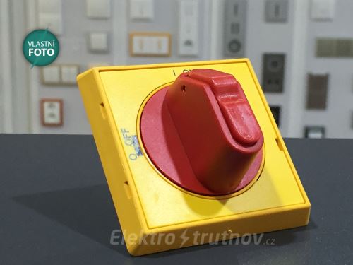 ABB OHYS2PJ rukojeť pro ovládání vypínače napájení žluto-červená /1SCA105322R1001/