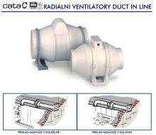 CATA DUCT IN-LINE 150/560 ventilátor potrubní - kluzná ložiska 150mm (11)