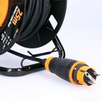 SOLIGHT PB33 prodlužovací kabel 25m 3x1,5 na bubnu IP44 gumový (5)