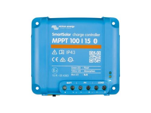 Victron Energy SmartSolar Solární regulátor MPPT 100V/15A s Bluetooth je robusní a rychlý regulátor s napětím panelů až 100V