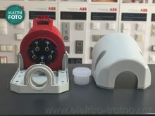 PCE 115-6 16A 400V 5pólová zásuvka nástěnná IP44 (2)