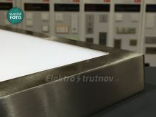 GREENLUX FENIX-S LED panel přisažený matný chrom 18W 1350lm hranaté (opravdu kovové svítidlo) (2)