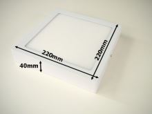 GREENLUX FENIX-S LED panel přisažený matný chrom 18W 1350lm hranaté (opravdu kovové svítidlo) (5)