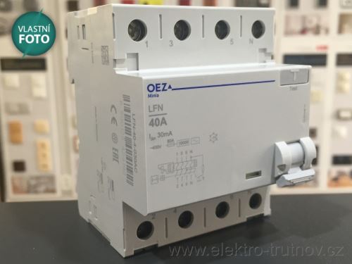 OEZ Proudový chránič LFN-40-4-300A 40A typ A /42459/